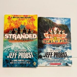 Stranded series by Jeff Probs Books 1 2 Novel Chapter Book Survivor 4/$20 🛑